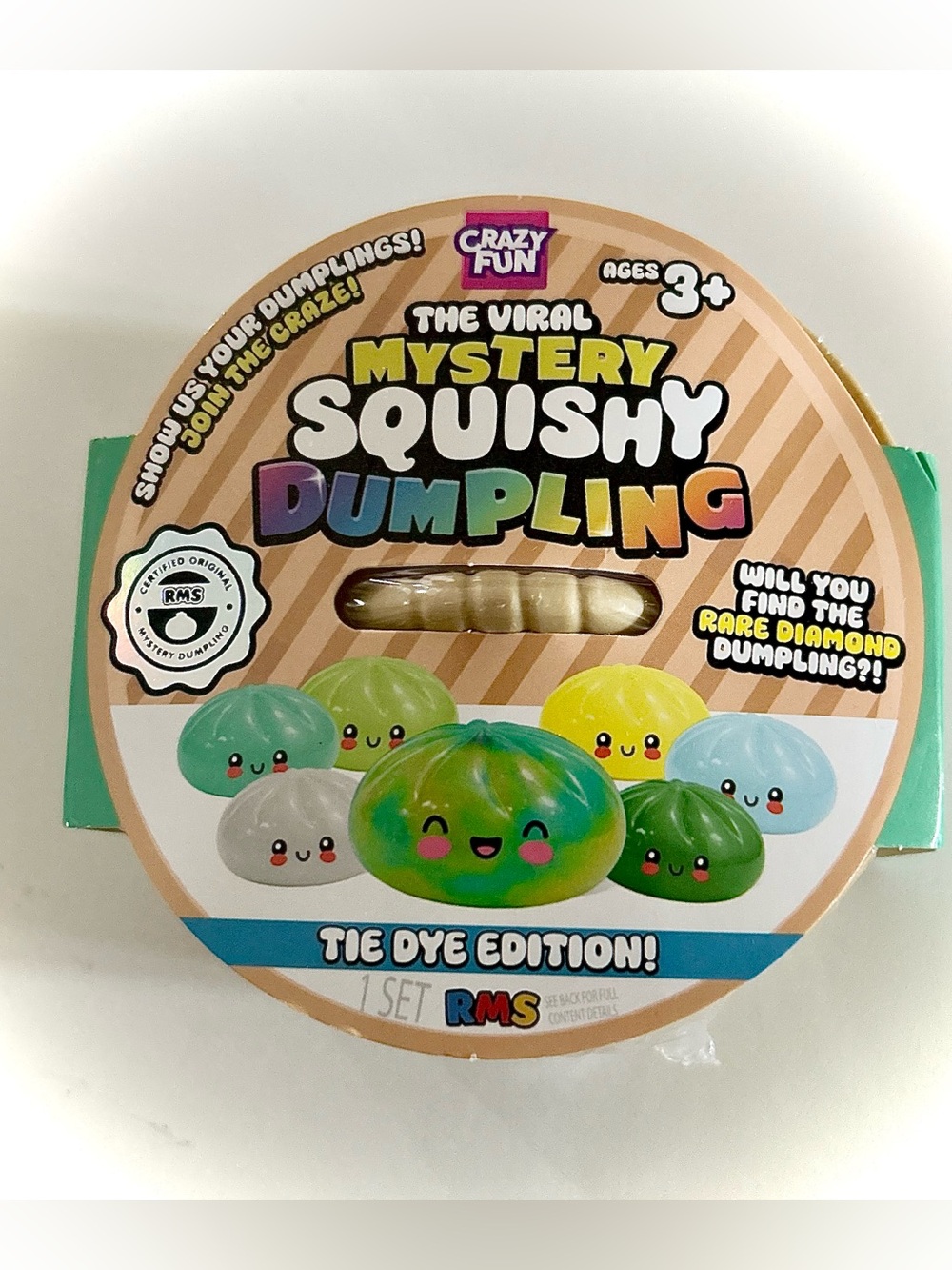 RMS Tie Dye Squishy Dumpling SEALED